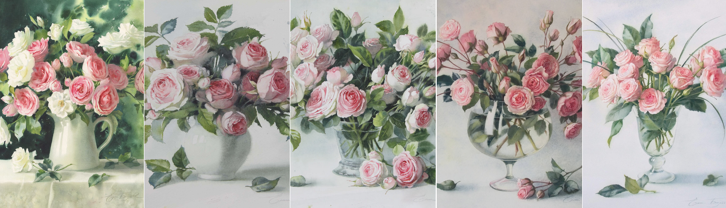 [Елена Базанова] Рисуем букет чайных роз акварелью_0.png